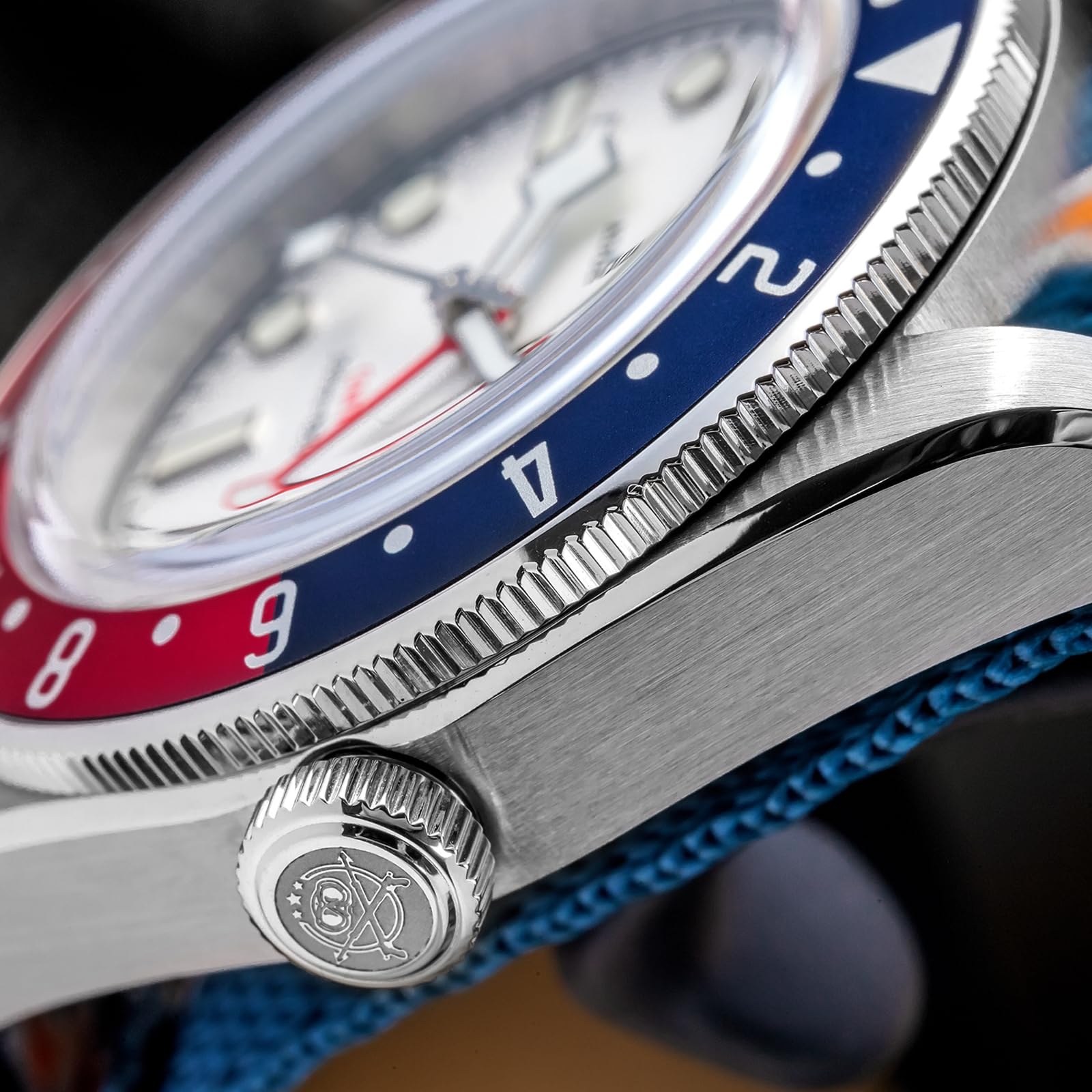 ADDIESDIVE GMT 24H - Reloj de pulsera analógico para hombre (cuarzo, acero inoxidable, 200 m, luminoso)