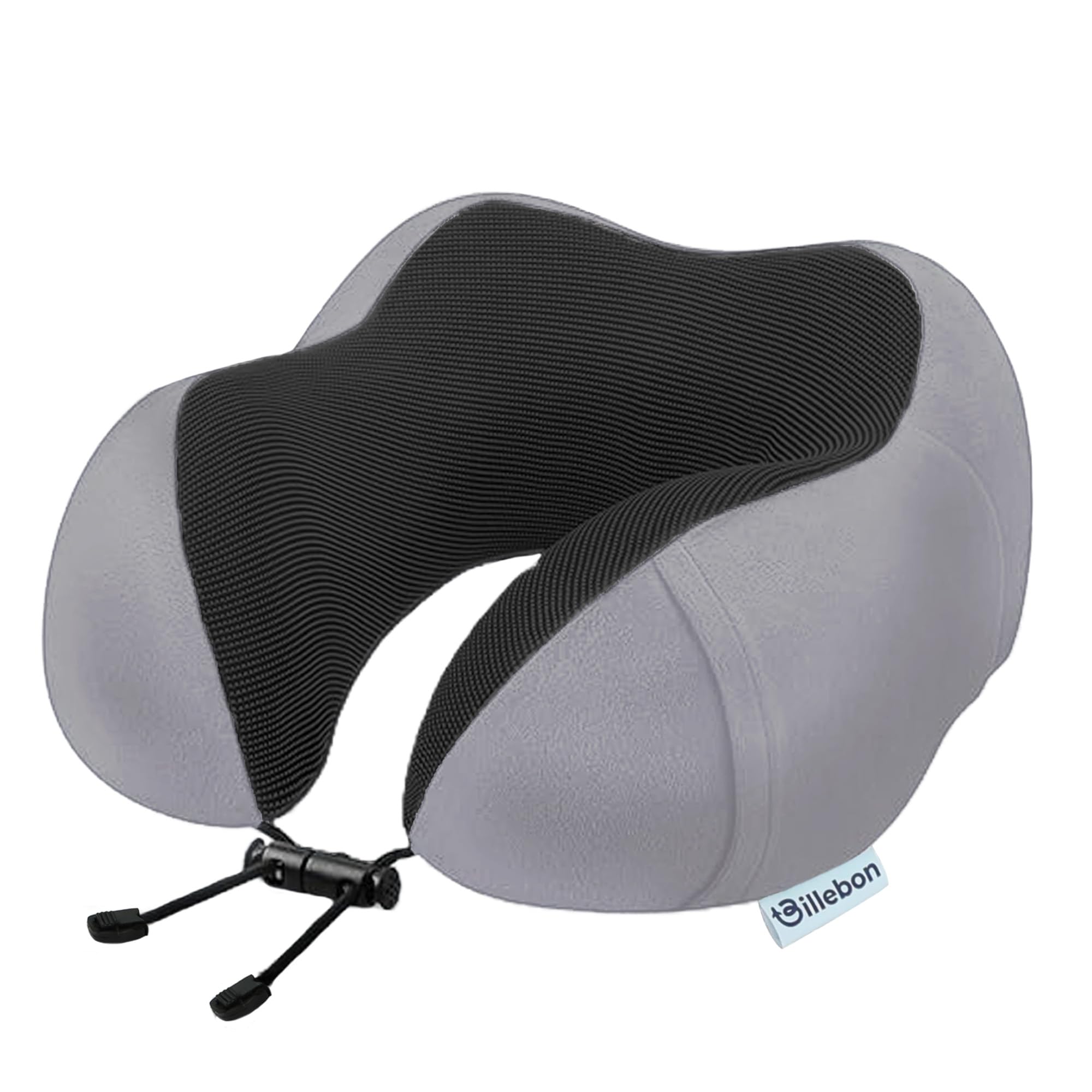 Billebon Extra Soft Memory Foam Luxury Travel Neck Support Rest Pillow with Soft Washable & Removable Cover, Multipurpose Comfortable Travel Pillow