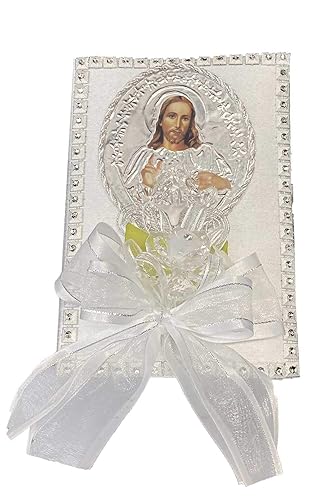 Miniatura 3 de Lito - Juego de velas de bautismo de Jesús blanco para bautizos con concha y favores - Español