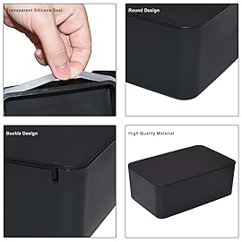 Diaper Wipes Dispenser, Tissue Storage Box Case, Wet Wipe Dispenser Holder with Lid for Home, Office, Cars (Black)