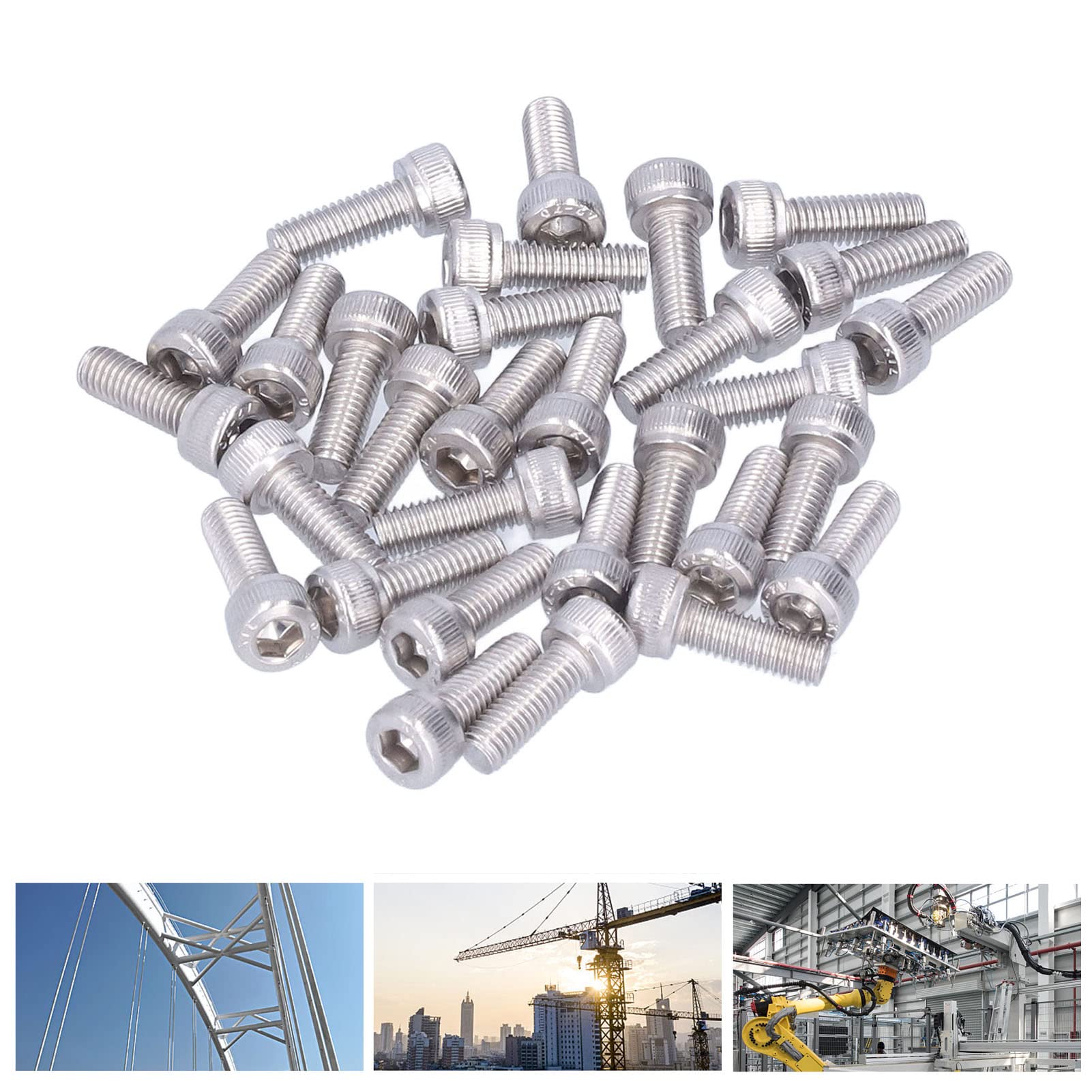 1000 Pz M3 M4 M5 Kit Bulloni E Dadi E Rondelle, Set Di Viti Bulloni E - Foto 3