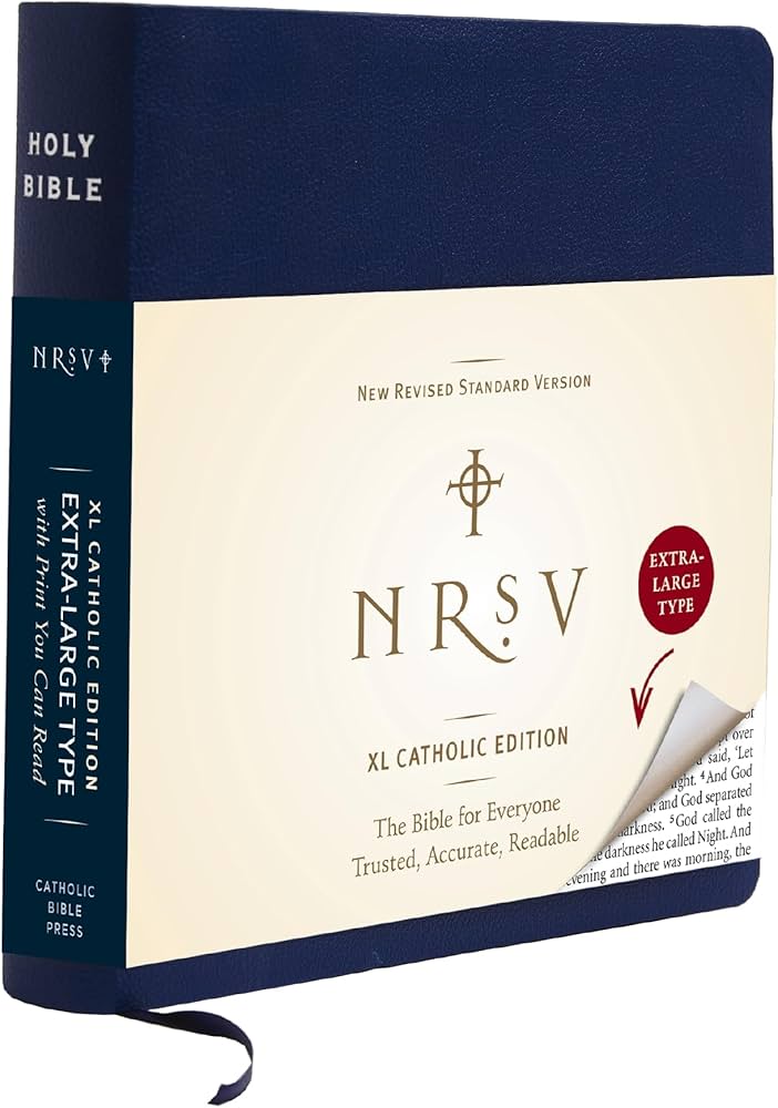 NRSV XL, Catholic Edition, Navy Leathersoft: Holy Bible: Catholic