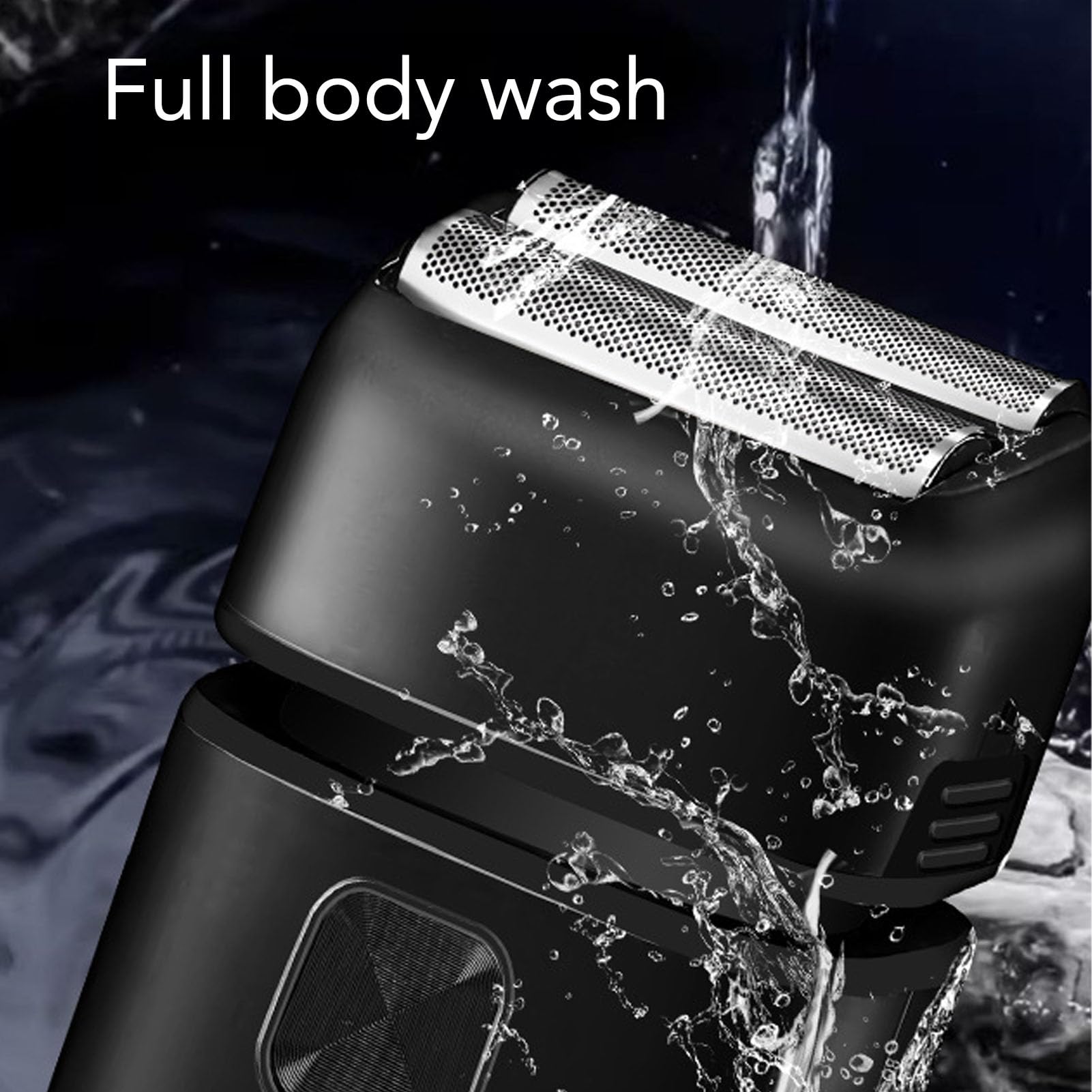 Rasoio barba elettrico professionale per uomini, rasoio per testa calva galleggiante con display LCD per una rasatura rapida