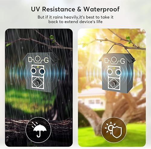 Miniatura 4 de Dispositivo antiladridos dispositivos de control de ladridos de perro de 55 pies 3 niveles ultrasónicos de ladridos de perro dispositivos de control