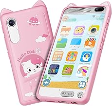 Kids Smart Phone for Girls, 3.97" Touchscreen Kids Phone Toys for 3-12 Birthday, Dual Camera, Built-in 8G SD Card Cell Phone for Boys Girls Toys(Pink)