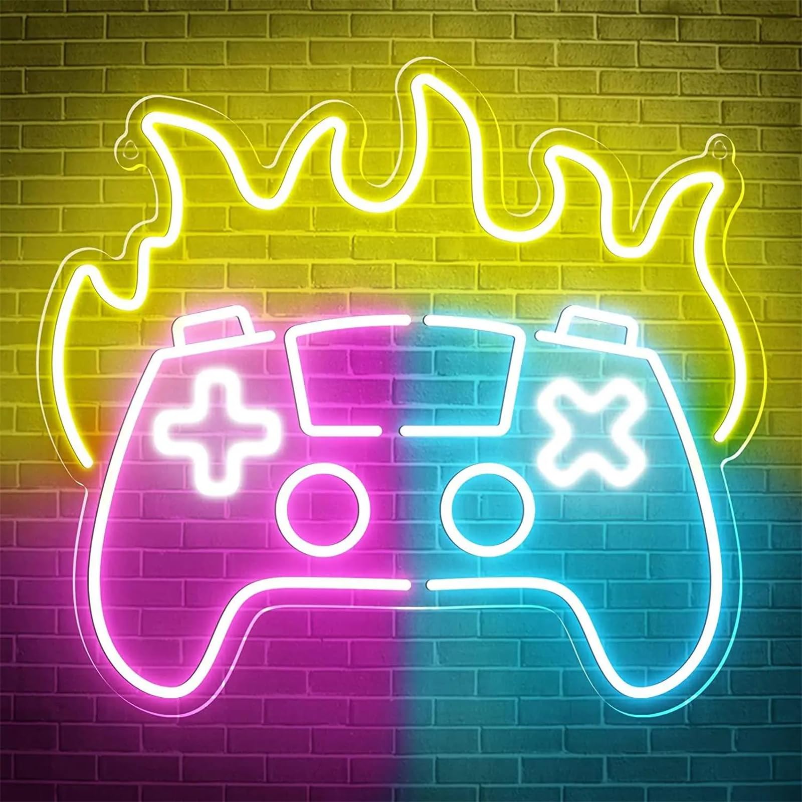 Amazon.co.jp: FINOTI ゲームパッド LED ネオンサイン ゲーム