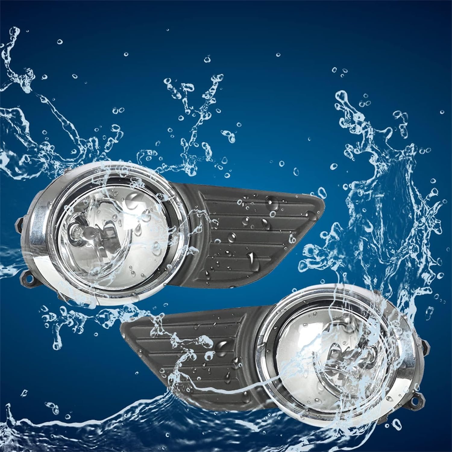 2Pcs Fog Lights Assembly with Bulb and Switch Wiring Kit Replacement for Sienna 2011-2015