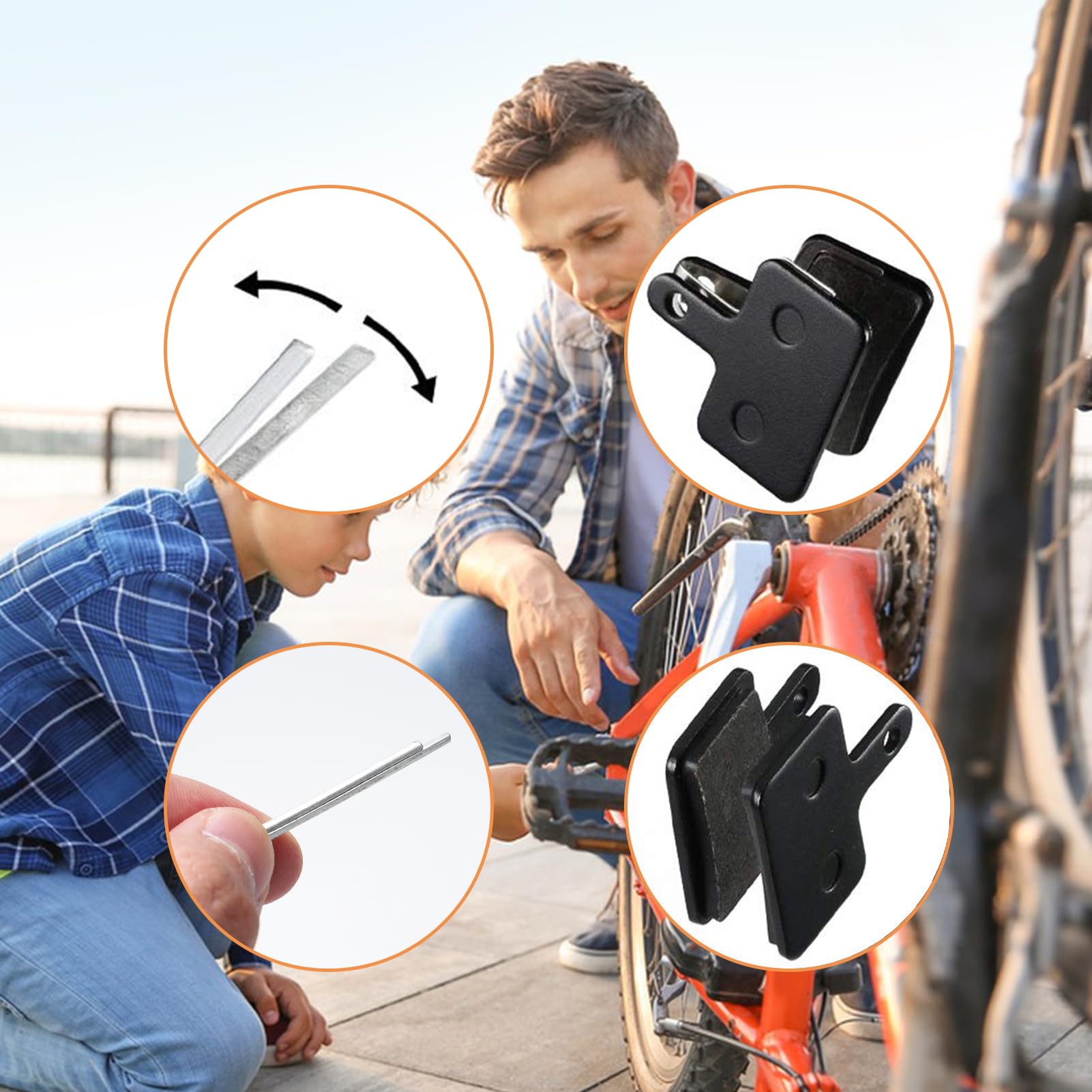 Pastiglie Freni Bici Elettrica 4 Paia - Compatibili Shimano E Tektro - Foto 7