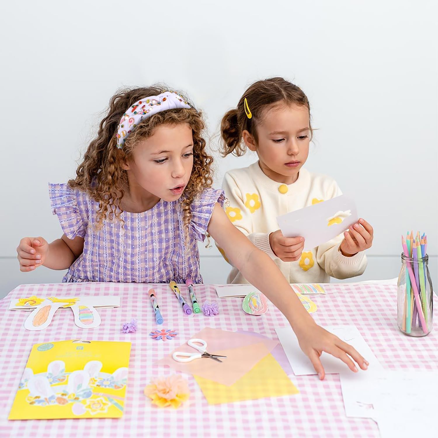 MOLOCH Easter Headband for Women Cute Bunny Headband Crystal Knotted Headband Easter Spring Hair Accessories Gifts - Image 2