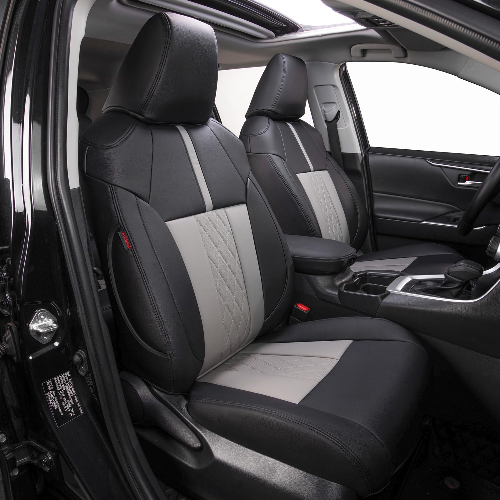 EKR Car Seat Covers for Toyota Highlander 2014-2019 7 Seats,Full Set