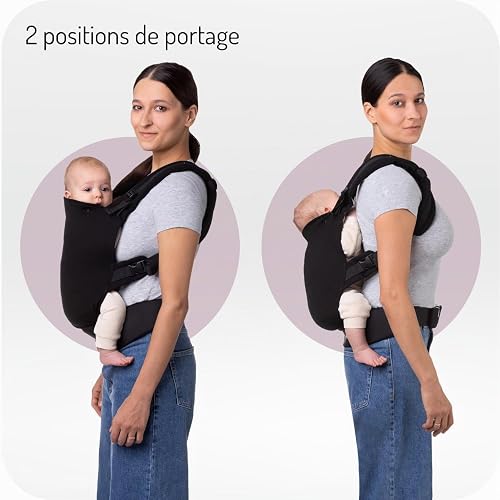 MoMi Collet Baby Carrier for Children Aged 3-48 Months (4-20 kg Body Weight), 2 Carrying Positions with 6 Adjustment Points, with Hood and Head Support for Baby - 3