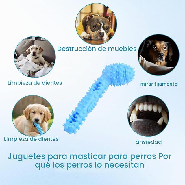 Foto 5 de 7 de Culinavog Juguetes para Perros Indestructible, Pelota Perro Grandes, 5,31 Pulgadas de Longitud, Mordedor…