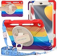 Vista 8 de BRAECNstock - Funda para Apple iPad de 9ª/8ª/7ª generación, de 10.2" 2021/2020/2019, funda protectora a prueba de golpes para iPad de 10.2 pulgadas
