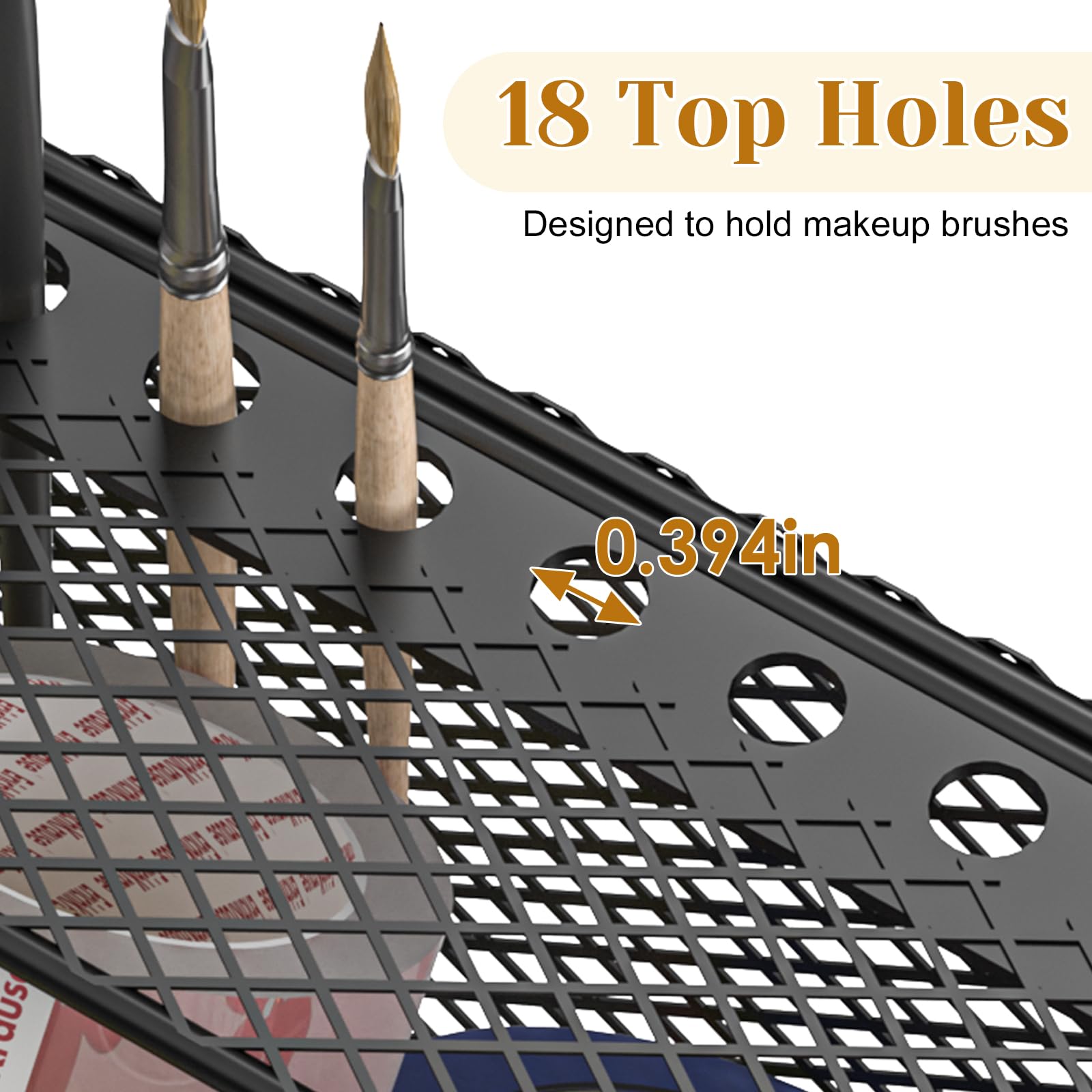 Jakyitvi 6-Tier Rolling Bathroom Storage Cart with Mesh Drawer, Metal Utility Cart with Lockable Wheels for Towels, Toiletries, and Cleaning Supplies, Organization Cart for Bathroom, Kitchen, Laundry