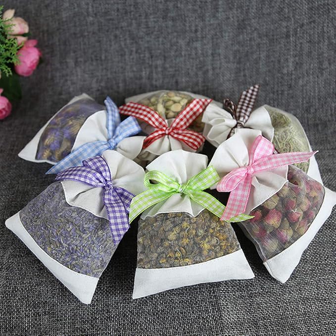 Bolsas vacías de organza para lavanda y especias miniatura 2