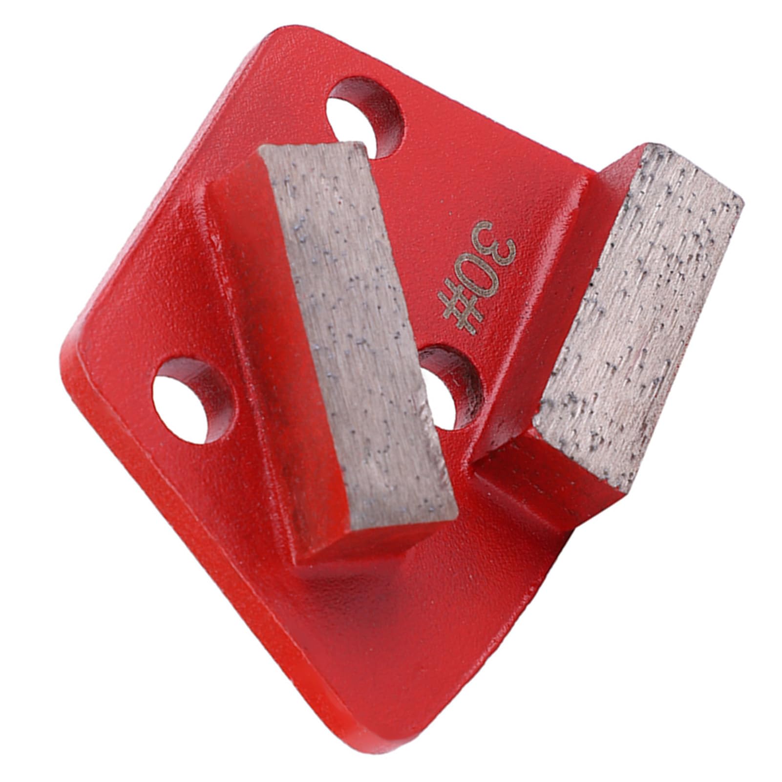 3 piezas de disco de almohadilla de lijado de suelos de diamante en forma de trapecio, abrasivo de grano #30 con unión metálica para el desbaste grueso de hormigón, eliminación de