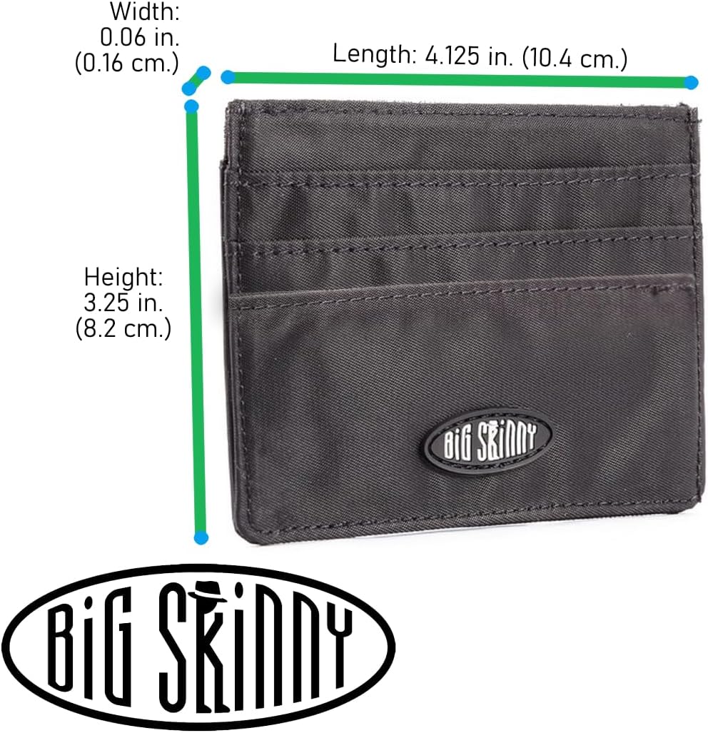 Big Skinny Mini Skinny Card Slim Wallet, Holds Up to 12 Cards