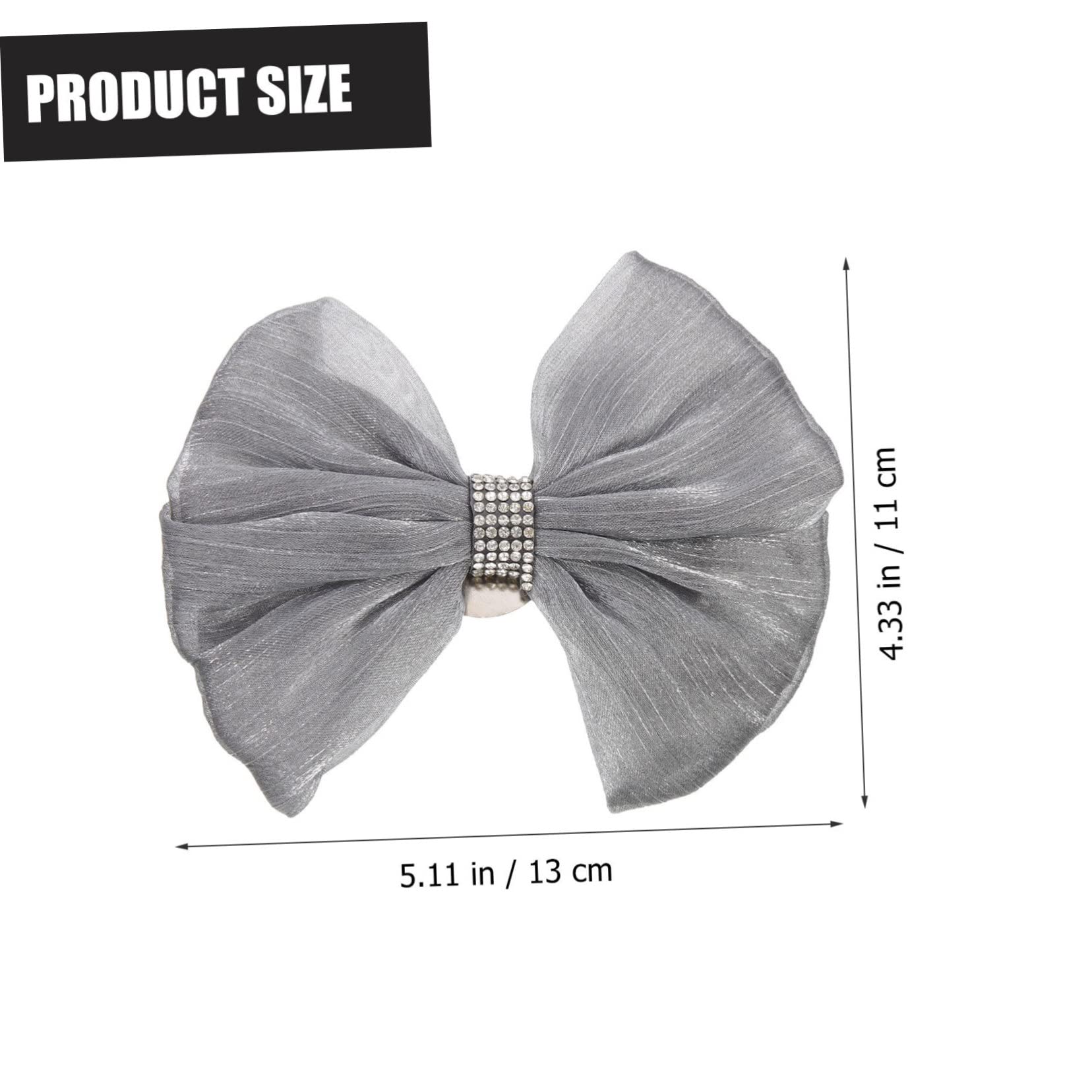 Cabilock 4pièces Ruban De Rideau Mousseline avec Nœud Décoratives pour Fenêtres Accessoire De Mariage Et Décoration De Bureau
