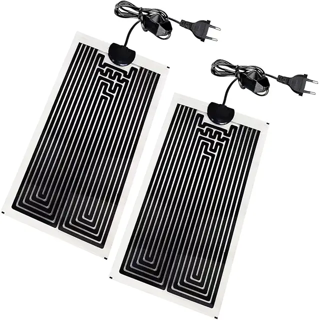 Heizkissen für Terrarium: 2-teilig, 7W, verstellbare Temperatur für Reptilien