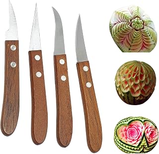 THW® Wooden Fruit and Vegetable Carving Knife Tool Cutter Set Price In India