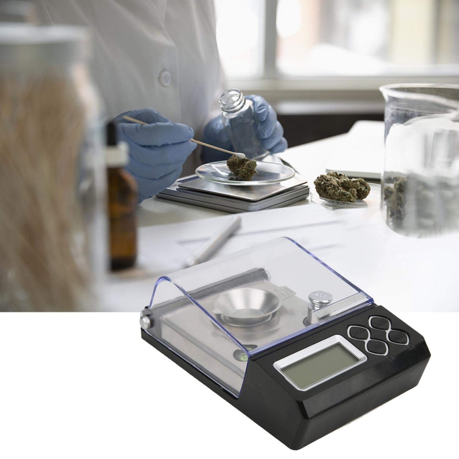 Escala de miligramos digital profesional de alta precisión 20 g/0,001 g Mini balanza electrónica de polvo Escala de oro Joyas de oro Escala de quilates Peso digital(20g/0.001g)