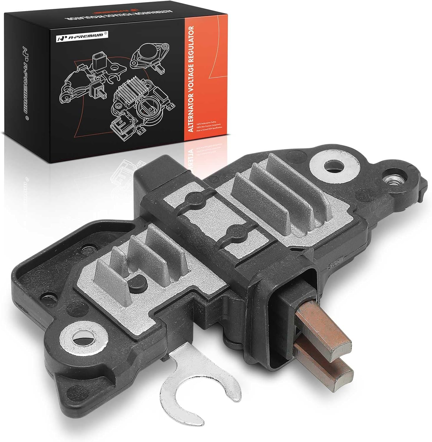 A-Premium 14V Alternator Voltage Regulator Compatible with Audi A4 2009-2012, Q5 2009-2012, A5 2010-2013, S4 2010, TT RS Quattro 2011-2015, A4 A5 Quattro & Mercedes-Benz C300, GLK350