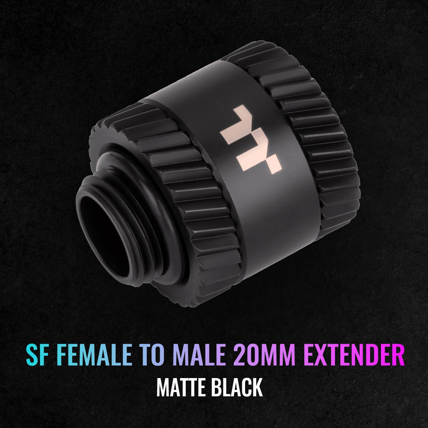 Pacific SF Female to Female 20mm extender - Matte Black
