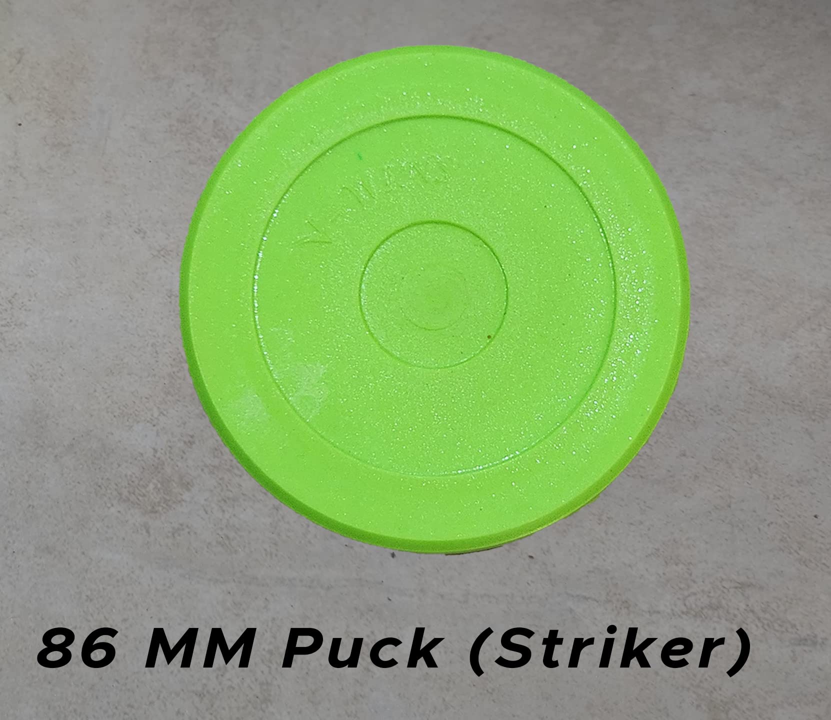 Air Hockey Game Table Accessory Set, 2 Pusher with Grip and 1 Puck Green. 1