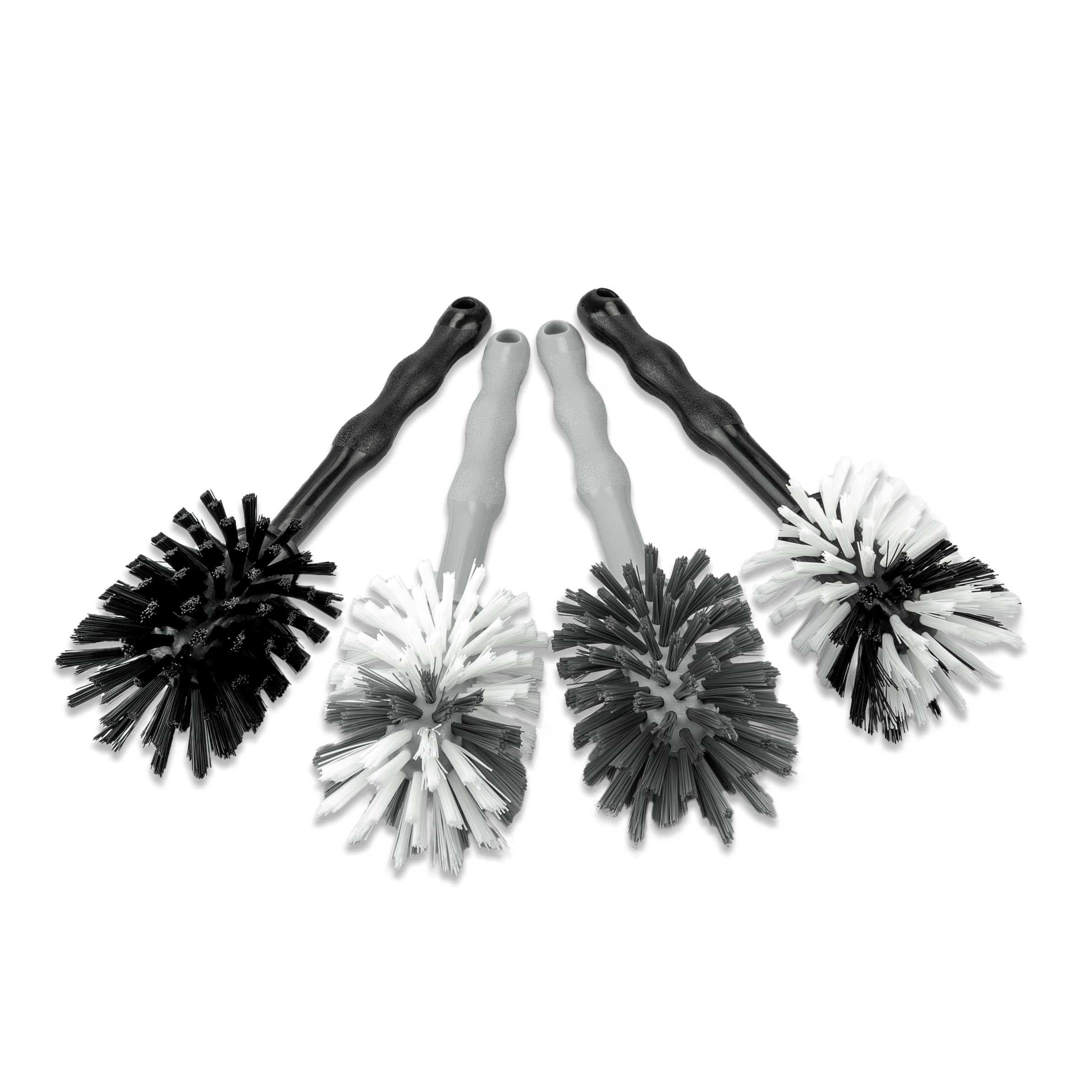Wundermix - Mixtopf-Spülbürste für Thermomix (4er Set) • Reinigungsbürste für Mixtöpfe (z.B. vom Thermomix & Monsieur Cuisine) • Robuste Bürsten mit Nylon-Borsten • Spülbürsten Set