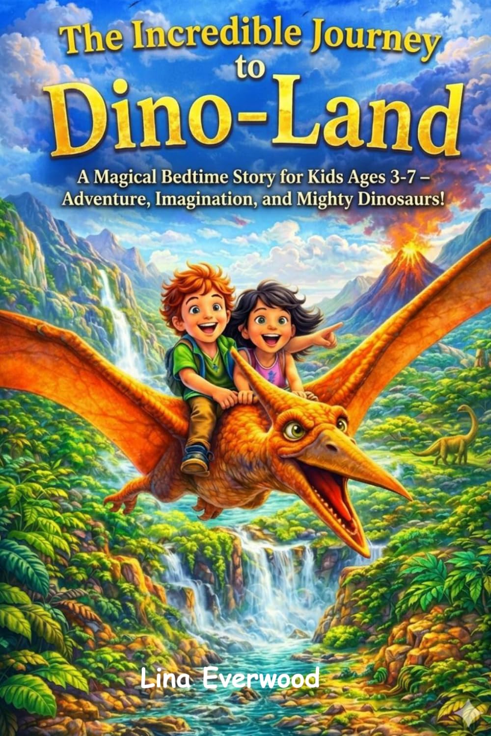 The Incredible Journey to Dino-Land: A Magical Bedtime Story for Kids Ages 3-7: Adventure, Imagination, and Mighty Dinosaurs. Join Amber and Leo on an ... Bravery, and Prehistoric Discovery.