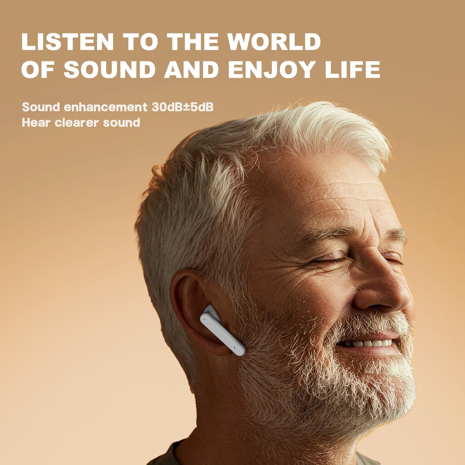 Hearing Aids for Seniors & Adults with Bluetooth & App Control, Rechargeable Hearing Aids for Women Men Hearing Loss, Digital Noise Cancelling Personal Sound Amplifier, TWS Earbuds Style - Image 5