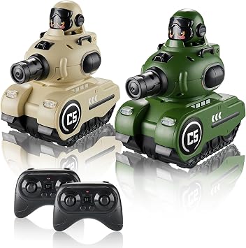 Tank Toy Electric Remote Control Infrared Sensor Battle Drift High-Speed Catapult Playable for Parent and Child Dueling Remote Control Tank + Sensor Station*2