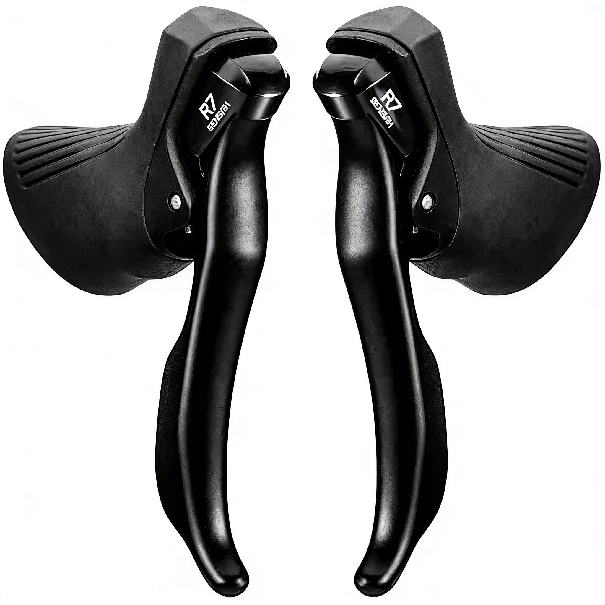 Leva del cambio per bici da strada, 2 x 7/2 x 8/2 x 9/2 x 10/2 x 11 velocità, leva del freno per bici da strada e deragliatore anteriore e posteriore, con cavo, compatibile con Shimano (2 x 7s