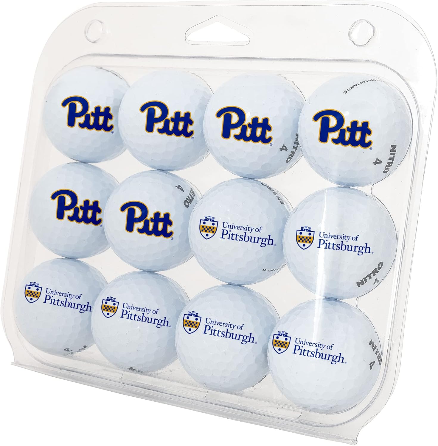 Desert Cactus University of Pittsburgh Golf Balls 12 Pack – Pitt Panthers Full Color Dozen – Officially Licensed Sport Team Accessory