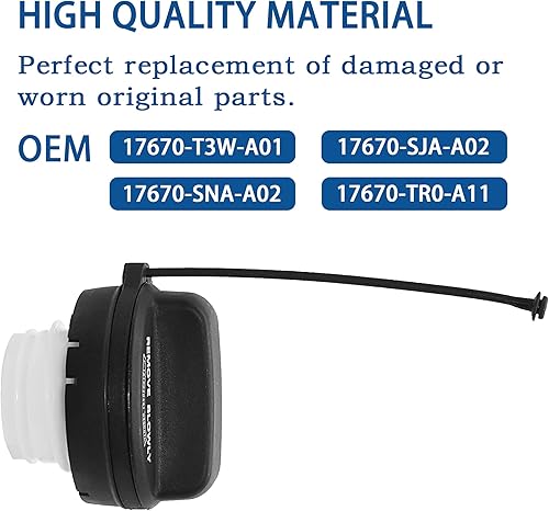 Miniatura 3 de Tapa de gasolina 17670-T3W-A01, tapa de combustible para Honda - Accord 2008-2017, Civic 2006-2015, CRV 2007-2016, 2009-2013 2015-2020 Fit,