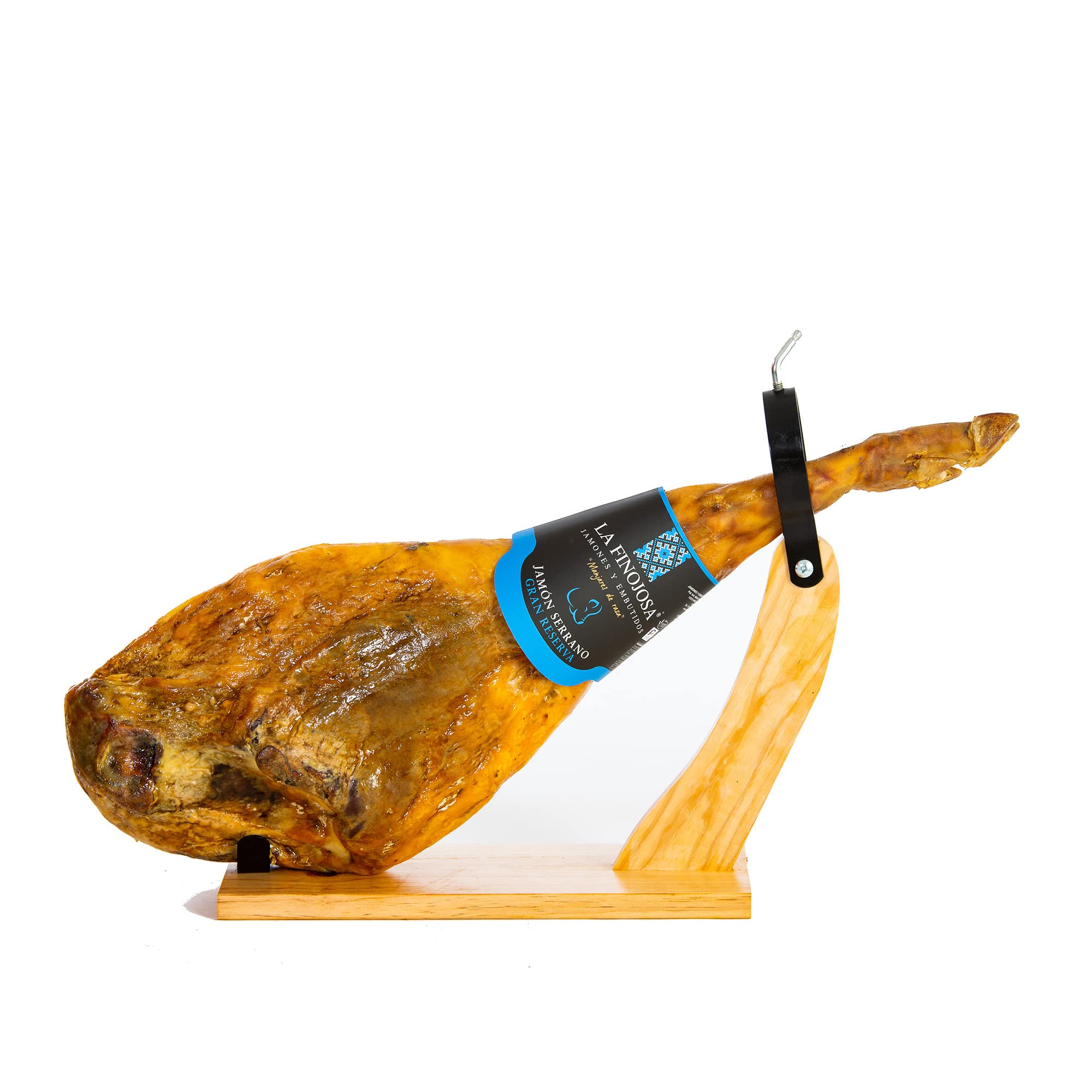 Jamón Serrano Gran Reserva - Pieza Entera - Peso de 7 a 7,5 kg - 24 Meses de Curación - Aroma Agradable e Intenso - Pata de Jamón - Sabor Dulce y Poco Salado - La Finojosa
