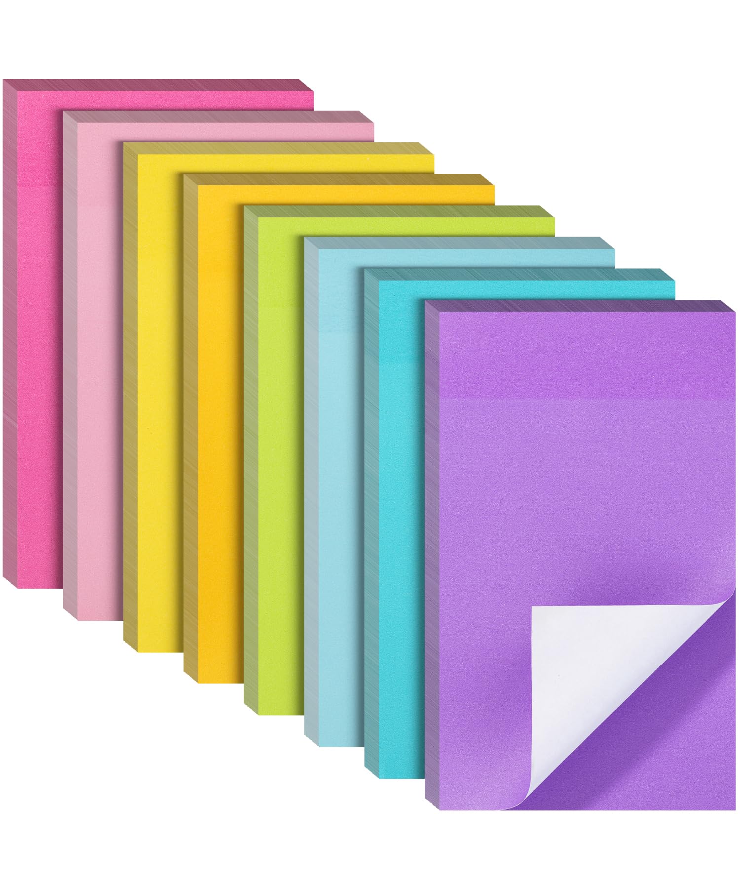 Mr. Pen- Sticky Notes, 3”x5”, 8 Pads, 640 Sheets, Colorful Large Sticky Notes