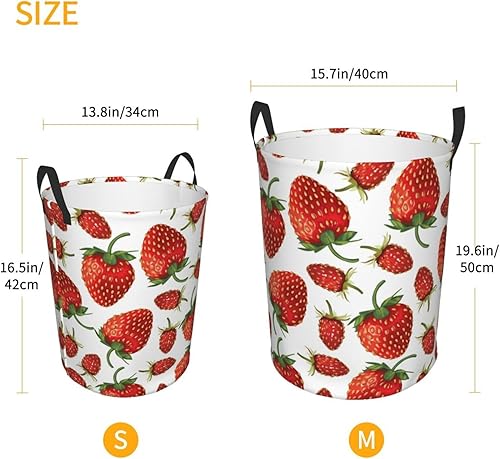 Miniatura 3 de Cesta de lavandería plegable grande con asas, cesta de almacenamiento redonda de fácil transporte, canasta de ropa sucia, cesta de manta para