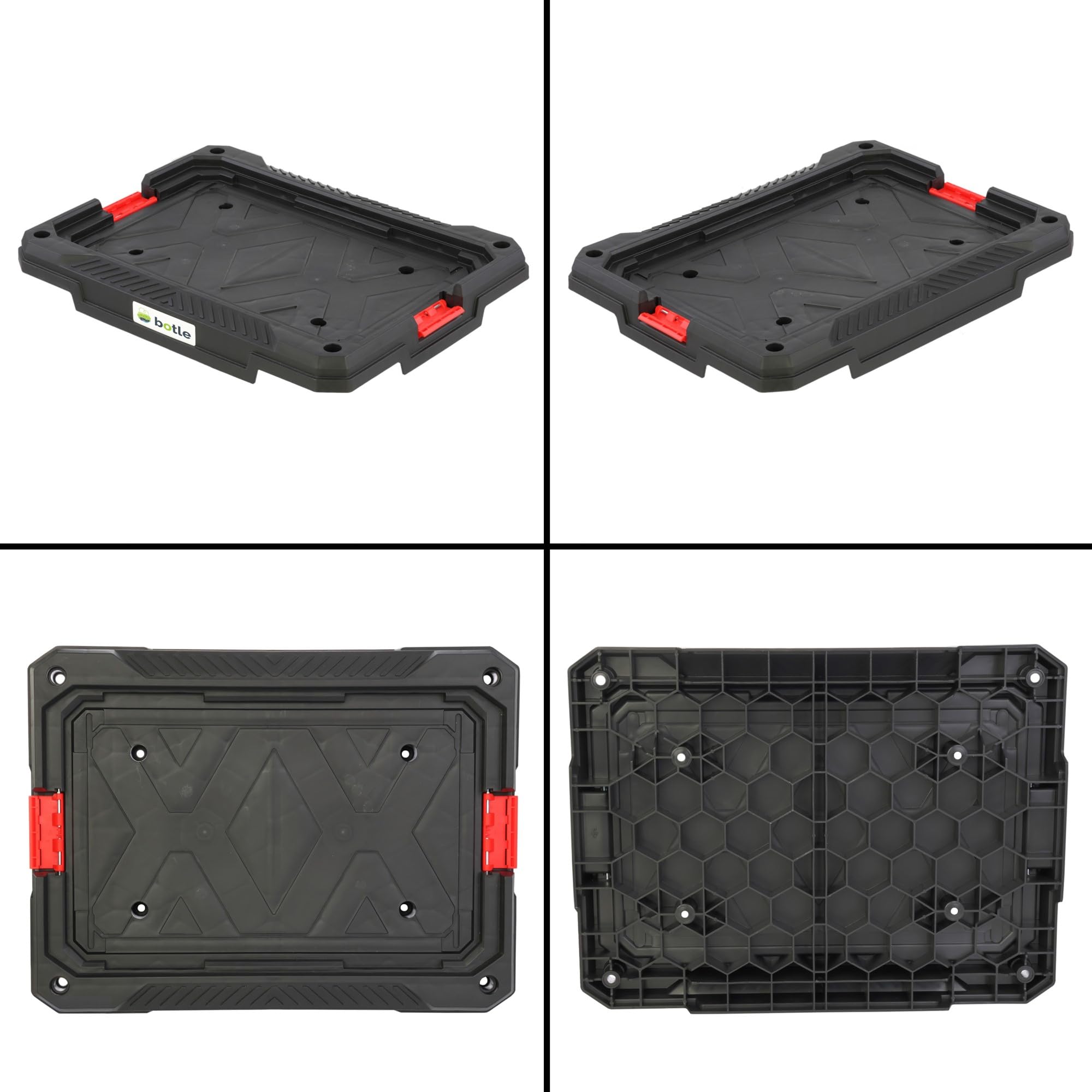 Set 9 in 1 piattaforma da parete con 7 organizer, set da officina modulare serie Basic