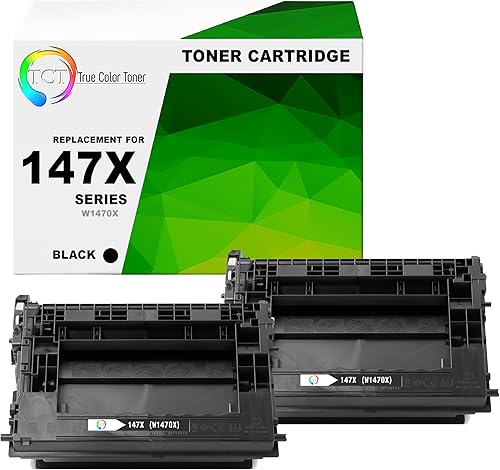 TCT Cartucho de tóner de repuesto prémium compatible para impresoras HP 147X W1470X de alto rendimiento funciona con impresoras HP Laserjet