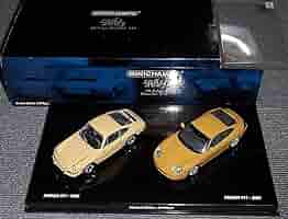Amazon | 40th記念セット 1/43 ミニカー 911 イエロー1963-2003