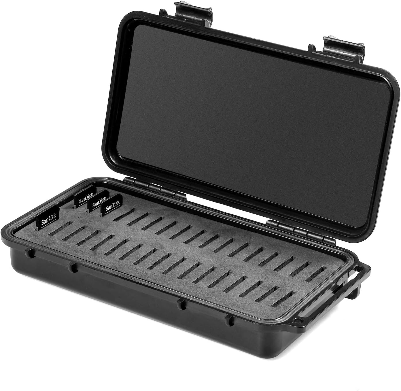 34-Slot SD Card Holder Hard Case Holds SD/SDHC/SDXC/SDUC Memory Cards (NOT miniSD or microSD)