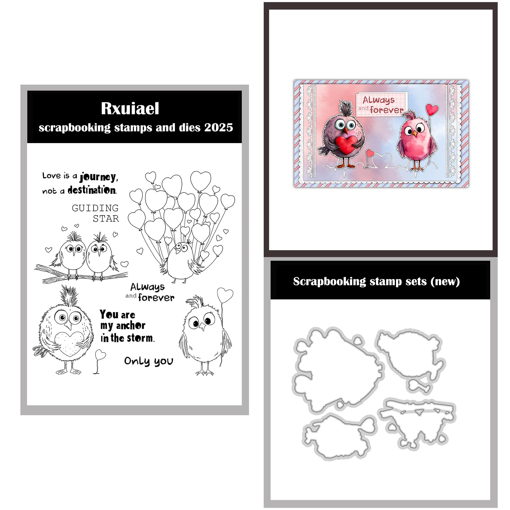 Rxuiael 2025-2026 Stamps and Dies Sets for Card Making, DIY Various Festivals for Autumn,Thanksgiving,Christmas,Halloween,Birthdays Greeting Card Dies