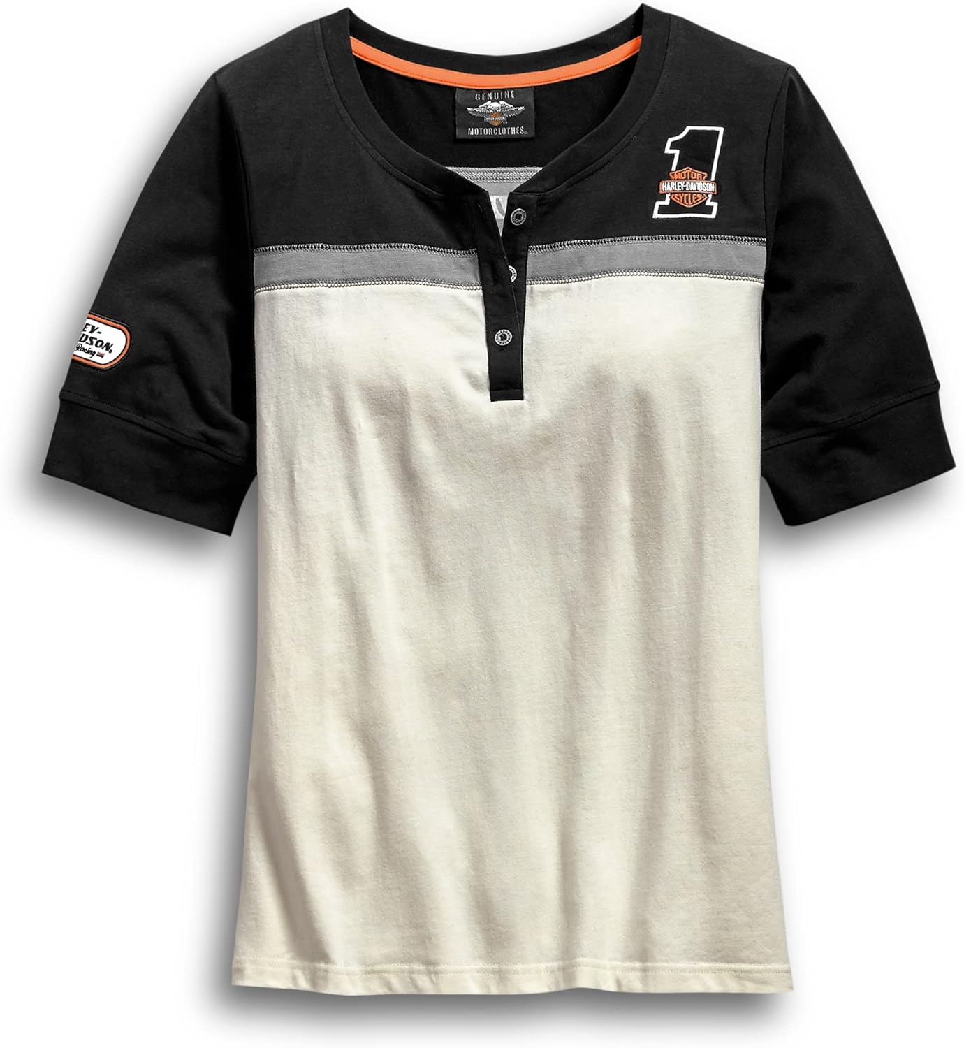 Harley-Davidson Women's H-D Racing Short Sleeve Henley - 99136-19VW