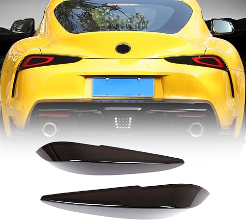 Miniatura 1 de Daeiclru Fundas para lámpara de luz trasera de automóvil para Toyota Supra GR A90 A91 MK5 2019-2022, cubierta de carcasa de luz trasera ahumada,