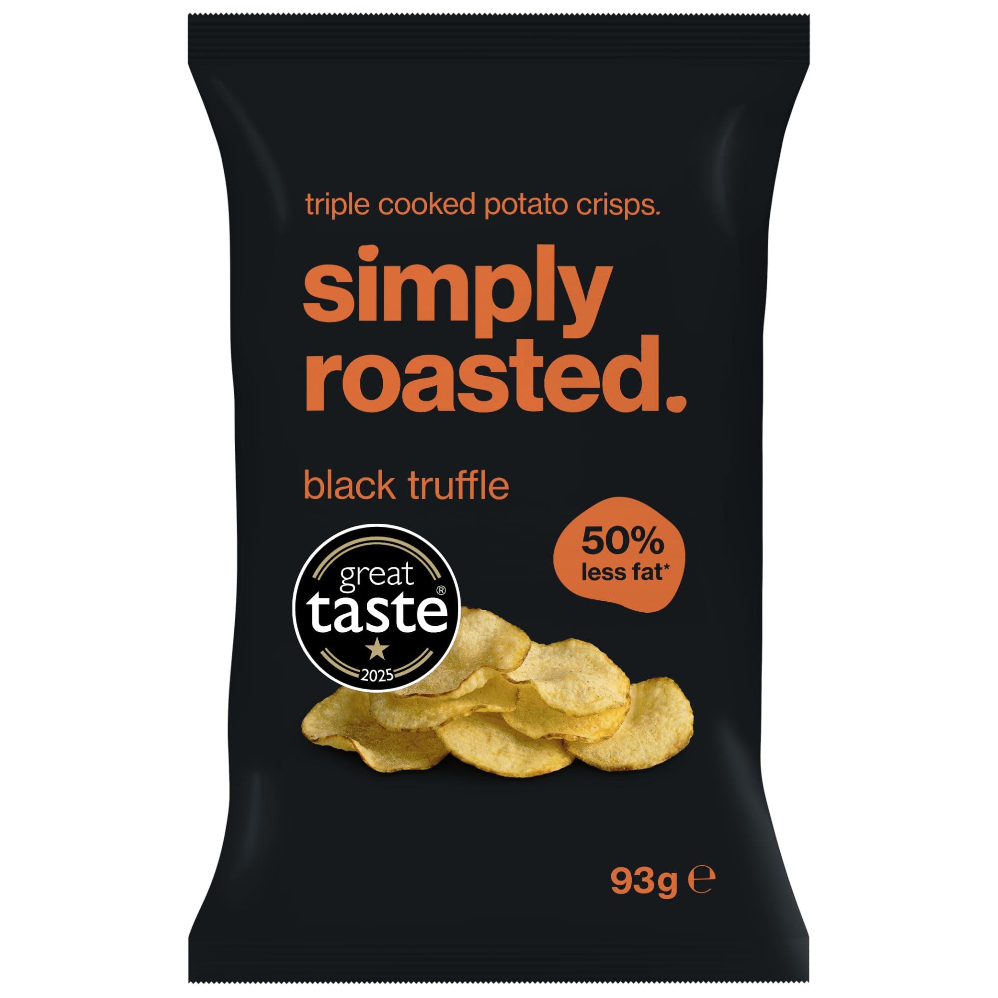 Simply Roasted - Chips à la truffe noire 12 x 93 g