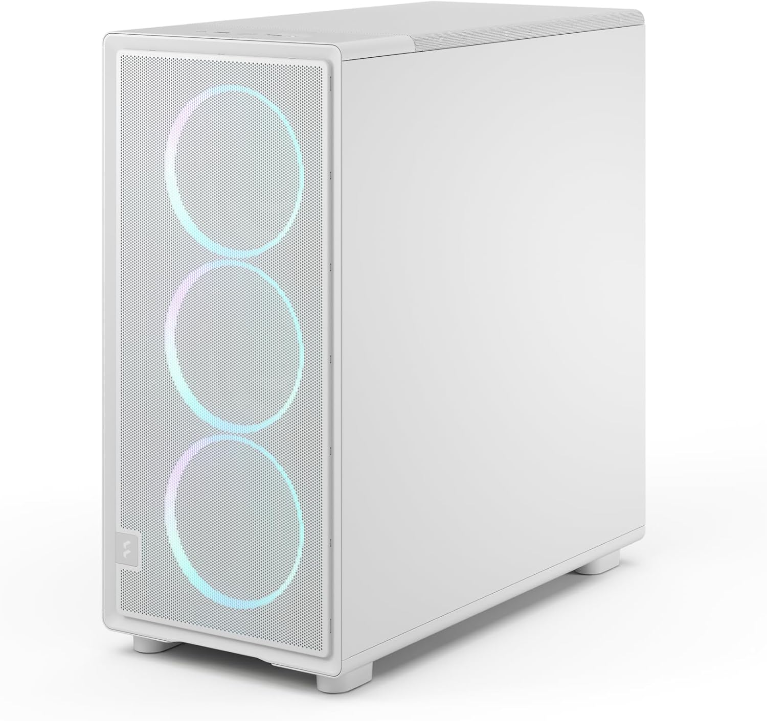 Fractal Design Epoch XL White RGB - Tempered Glass Clear Tint - High Airflow PC Gaming Case - Mesh Front Panel - Three Momentum 14 RGB Fans