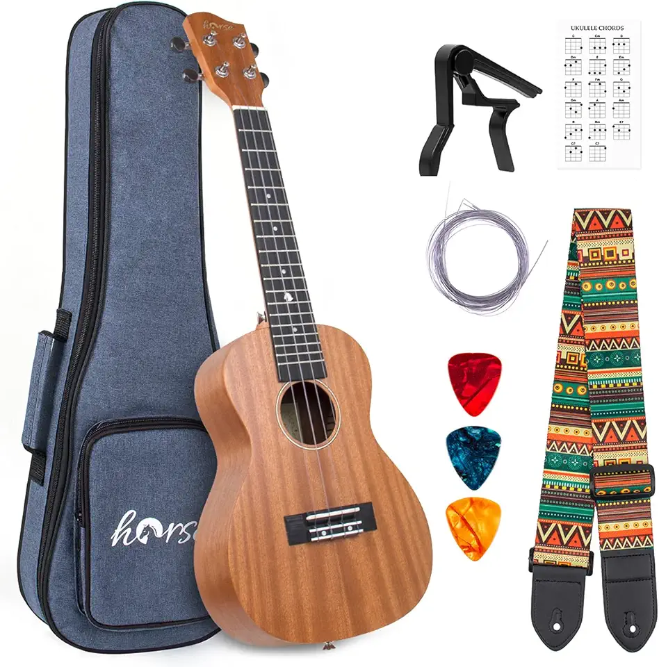 lotmusic, Ukulele de 4 cordas, direito, cobre, concerto (MI3175)