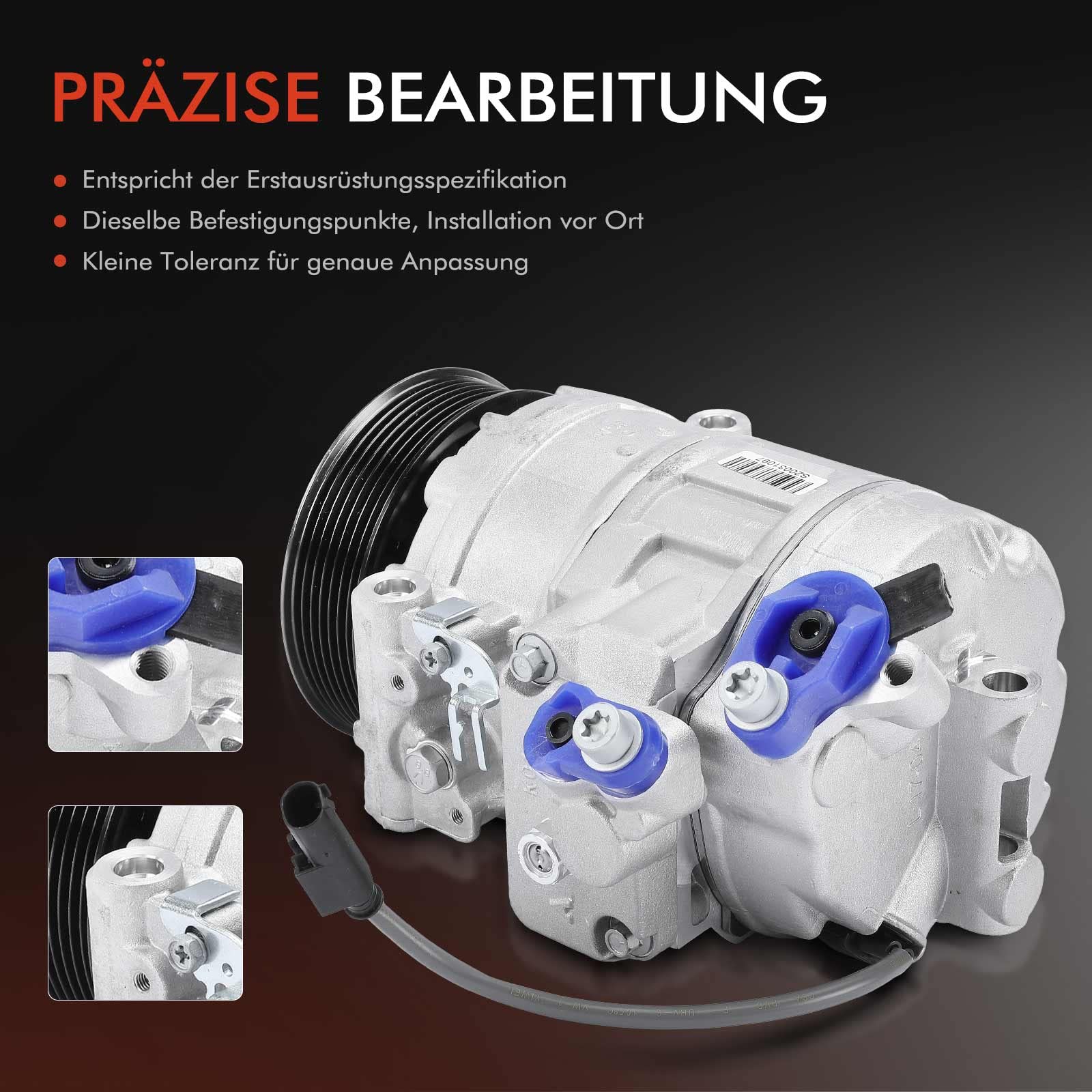 Klimakompressor Mit Kupplung Für Ford Modelle - Inkl. PAG46 Öl