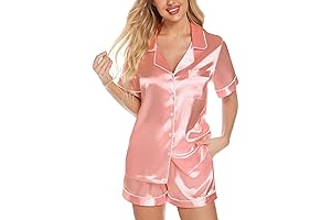 Chic and Dreamy Rose Gold Pajama Set for Women